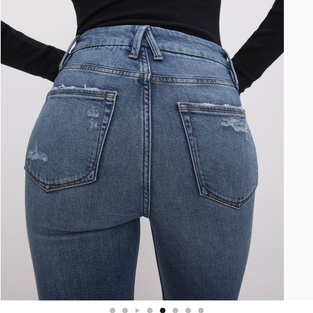 Good American Good Boy Step Hen High Waist Ankle Straight Leg Jean: Indigo